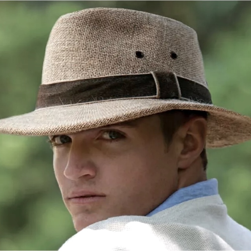 NWT Dorfman Pacific ONSHORE 100%
Natural Jute Safari Hat, Size Large 22” Band